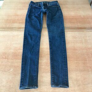 Denim Supply Ralph Lauren Skinny Jeans Women 26 Blue Low Rise Dark Wash Stretch